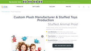 Custom Plush Toy Manufacturer | Stuffed Animal Manufacturer | Budsies - plush toy supplier