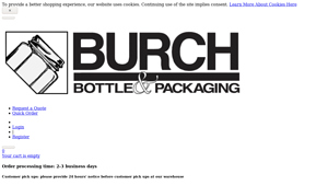 Burch Bottle - Glass Bottles, Jars & Containers | Plastic Containers ... - bottle supplier