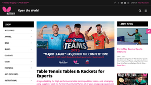 Butterfly Online: Butterfly Table Tennis Equipment & News - table tennis tables supplier china