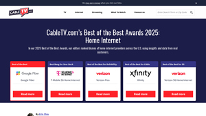 CableTV.com's Best of the Best Awards 2025: Internet - best internet supplier