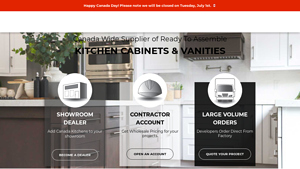 Wholesale RTA Kitchen Cabinets - Canada Kitchens - cabinet supplier