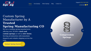 Custom Spring Manufacturer | Precision Spring Manufacturing Co | C & J ... - custom spring supplier