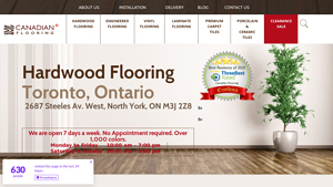 Hardwood, Engineered & Vinyl Flooring in Toronto, Ontario | Canadian ... - flooring supplier