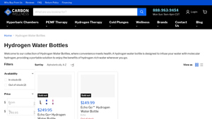 Hydrogen Water Bottles — Carbon Wellness MD - hydrogen water bottle suppliers