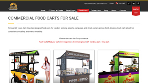 COMMERCIAL FOOD CARTS FOR SALE - Cart-King Intl Carts and Kiosks - food cart supplier