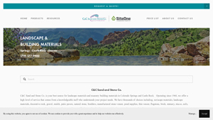 C&C Sand and Stone Co. Landscape Materials, Stone & Stucco in Colorado - landscape rock supplier