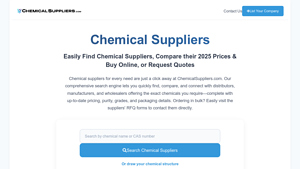 Chemical Suppliers | Compare Top Global Providers & Prices - chemical company supplier