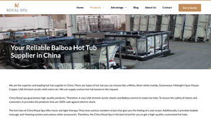 Balboa Hot Tub & Spas Supplier for Sale- Royal Spa - hot tub supplier