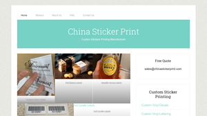 China Sticker Print - Custom Stickers Printing Manufacturer - decal supplier