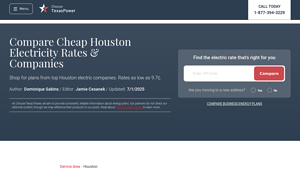 Houston Electricity Rates — Compare Energy Plans & Providers | Choose ... - best energy supplier