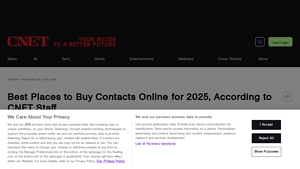 Best Places to Buy Contact Lenses Online for 2025 - CNET - contact lens supplier