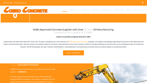SABS Approved Concrete Supplier | Cobro Concrete PTY Ltd - culvert suppliers