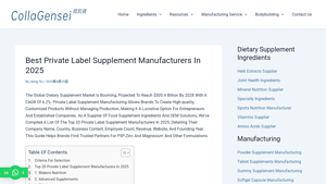 Best Private Label Supplement Manufacturers in 2025 - best supplement supplier