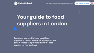 Your guide to food suppliers in London - london supplier