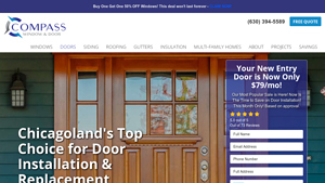 Chicago Door Company | Chicago Door Replacement - Compass Window - door supplier chicago