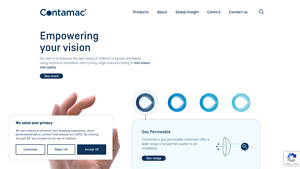 Contact & Intraocular Lens Material Manufacturer - contact lens supplier