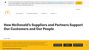 How McDonald's Suppliers and Partners Support Our Customers and Our People - mcdonald's suppliers