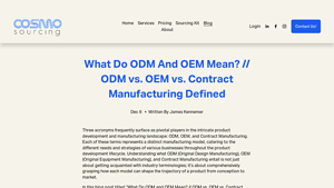 What Do ODM And OEM Mean? // ODM vs. OEM vs. Contract Manufacturing ... - odm supplier
