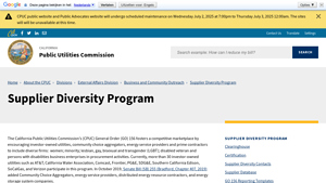 Supplier Diversity Program - California Public Utilities Commission - diverse supplier