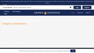 Crown Findings - Wholesale Jewelry Suppliers - jewelry supplier