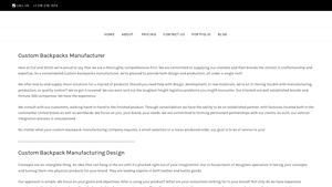 Backpack Manufacturer | Cut and Stitch | Best Custom Backpack ... - backpack supplier
