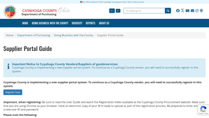 The Official Government Website of Cuyahoga County - county suppliers