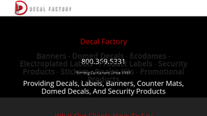 The Decal Factory - decal supplier
