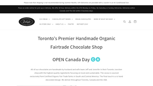 Delight Chocolate: Organic, Fairtrade,Artisan Toronto Chocolate Store - chocolate goodies supplier in toronto