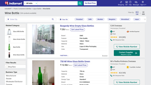 Wine Bottle - Wine Glass Bottle Latest Price, Manufacturers & Suppliers - bottle supplier wine