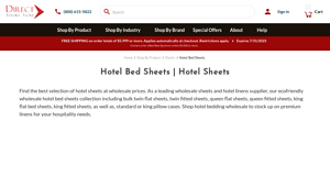 Hotel Bed Sheets | Hotel Sheets - Direct Textile Store - hotel linen supplier