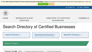 SDO - Mass.gov - diverse supplier