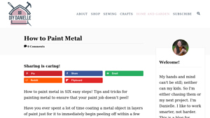 How to Paint Metal - DIY Danielle® - metal painting
