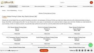 Affordable Stickers Printing Dubai, Abu Dhabi, UAE. - sticker supplier