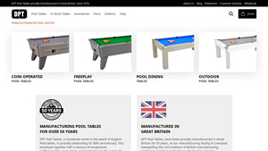 British Slate Bed Pool Tables | DPT | Home, Pub & Club Use - pool table supplier