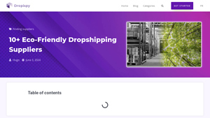 Top eco-friendly dropshipping suppliers - Dropispy - eco friendly energy supplier
