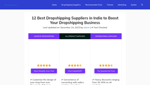 12 Best Dropshipping Suppliers in India - DropTweaks - dropshipping supplier
