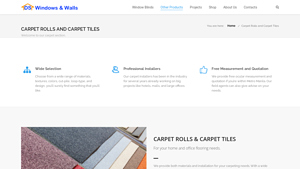 Carpet Rolls and Carpet Tiles - DS Windows Philippines - carpet supplier