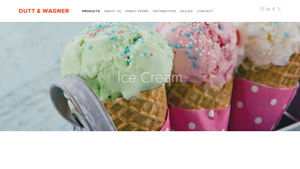 Ice Cream - Dutt & Wagner - ice cream supplier