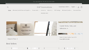 Candles & Candle Supplies PA - EAP Innovations - candle wholesale supplier