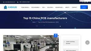 Top 15 China PCB manufacturers 2024 - Eashub - china pcb supplier