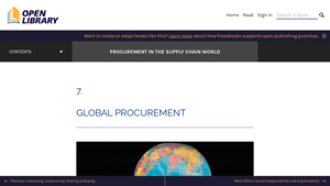 Global Procurement - Procurement in the Supply Chain World - global supplier