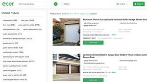 China electric garage doors factories - ECER - electric garage door supplier china