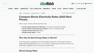 Compare Illinois Electricity Rates (2025 Best Prices) - EcoWatch - cheapest energy supplier in illinois