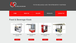 Food & Beverage Kiosk - EC Steel - food stall supplier