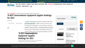 10 BEST Semiconductor Equipment Supplier Rankings for 2023 - semiconductor equipment supplier