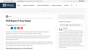 PCB Repair (7 Easy Steps) - EEWeb - electronic board repair