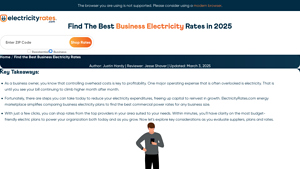 Business Electricity Rates - commercial supplier