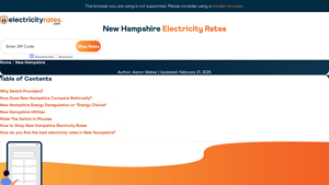 Shop and Compare New Hampshire Electricity Rates - nh electric supplier rates