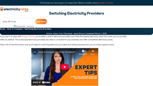 How to Switch Electricity Providers - electricity supplier