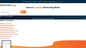 How to Compare Electricity Rates | ElectricityRates.com - energy supplier comparison
